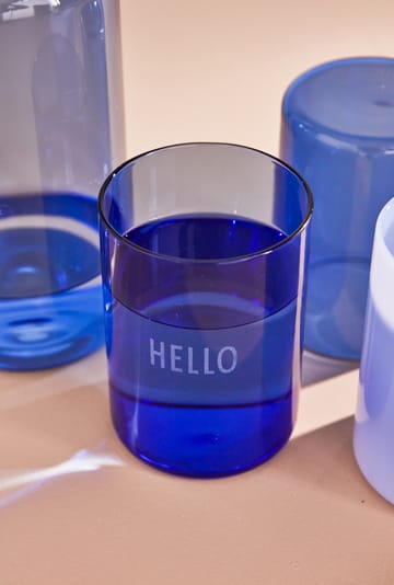 Design Letters favourite glass 35 cl - 蓝色 - Design Letters