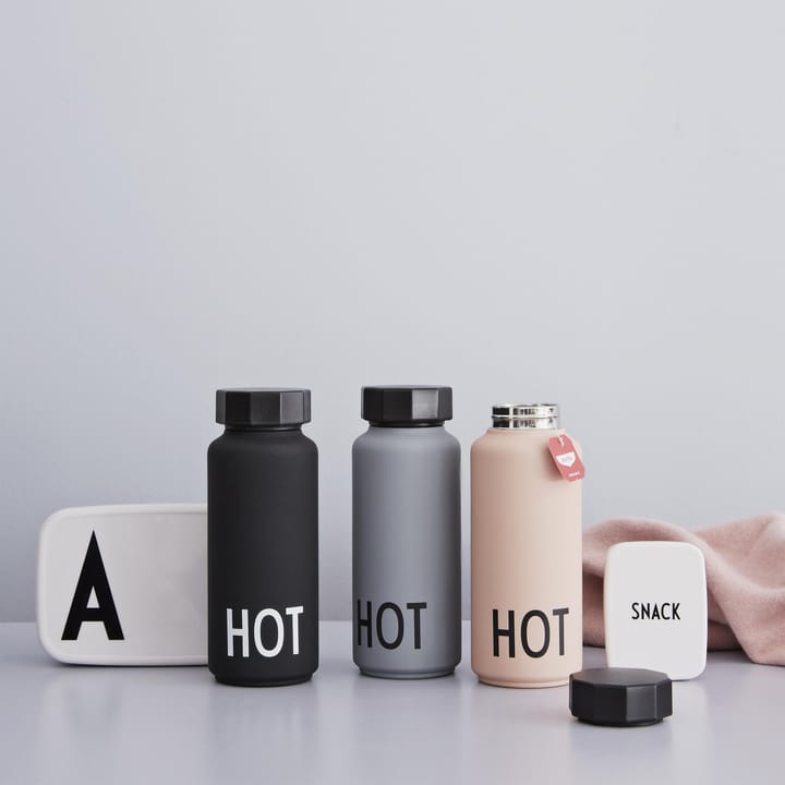 Design Letters thermos - 黑色 - Design Letters