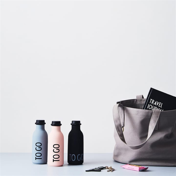 Design Letters TO GO bottle - 灰色 - Design Letters