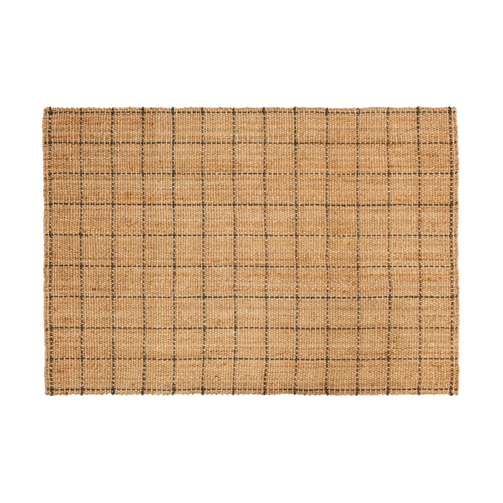 Freja jute 地毯 checked 160x230 cm - 原色/自然色-深灰色 - Dixie