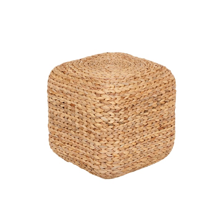 Lily pouf, Natural, water hyacinth, square Dixie