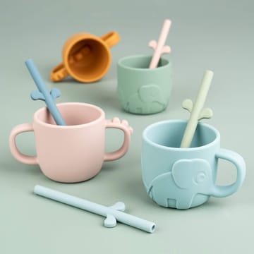 Peekaboo silicone straws 五件套装 - Powder - Done by deer