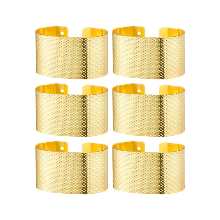 Svea napkin rings 六件套装 - brass - Dorre