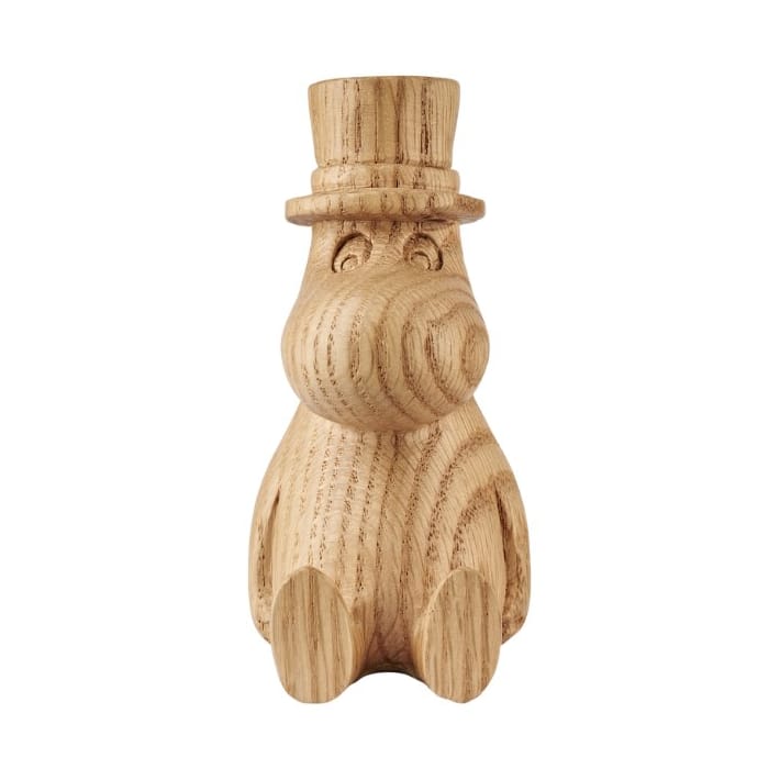 姆明 wooden 装饰 Moominpappa 11 cm - 自然木色 - Dsignhouse x Moomin