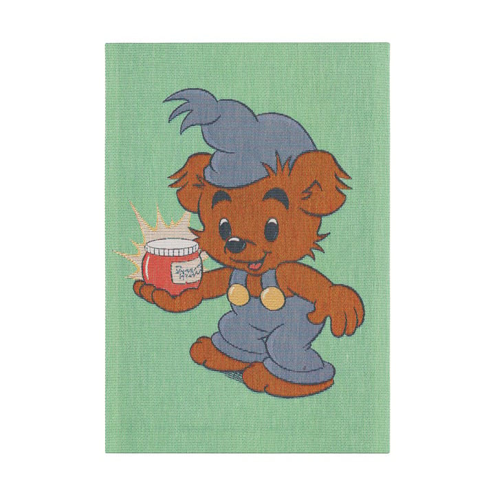 Bamse 厨房巾 35x50 cm - 蓝色-绿色 - Ekelund Linneväveri