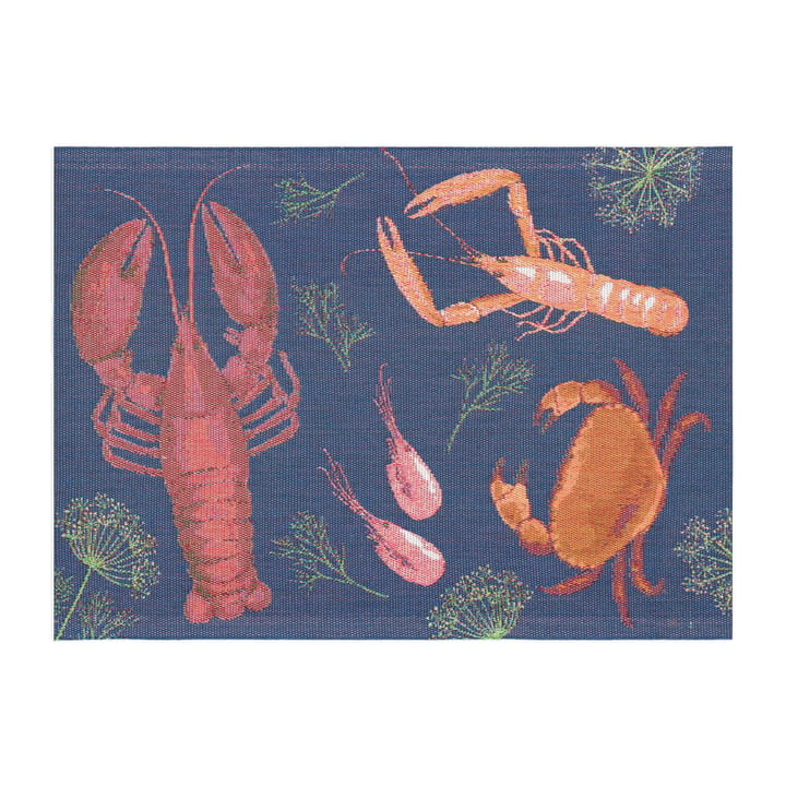 Shellfish party 餐垫  - 35x48 cm - Ekelund Linneväveri