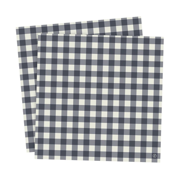 Ernst 餐巾纸 checkered 33x33 cm 20-pack - 蓝色-浅绿色 - ERNST