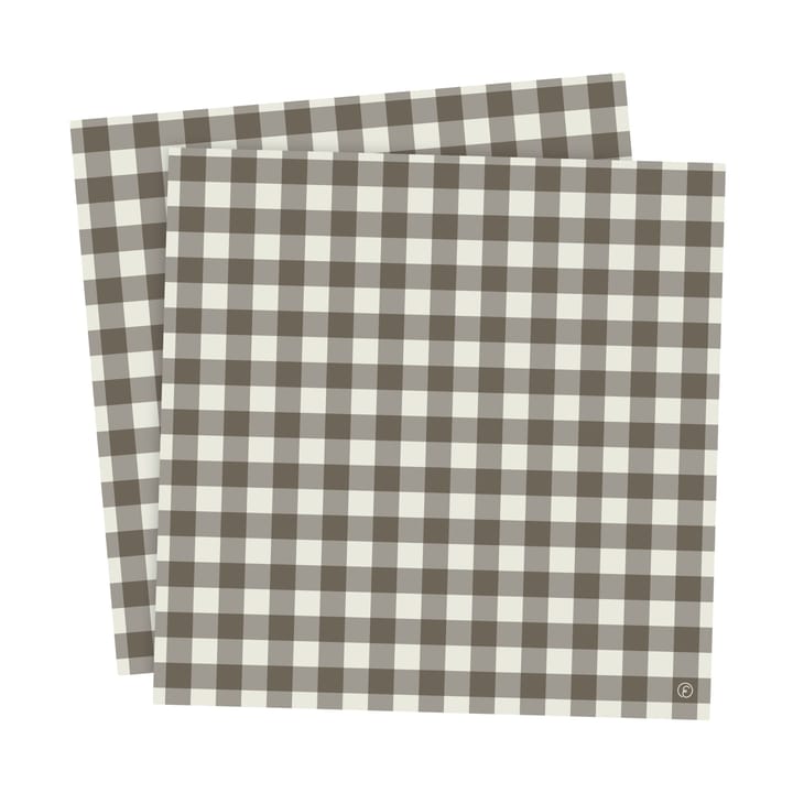 Ernst 餐巾纸 checkered 33x33 cm 20-pack - Mole-浅绿色 - ERNST