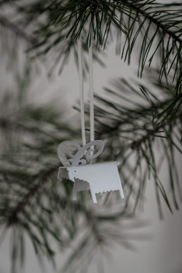 Ernst Christmas ornaments goat 两件套装 - 白色 5 cm - ERNST