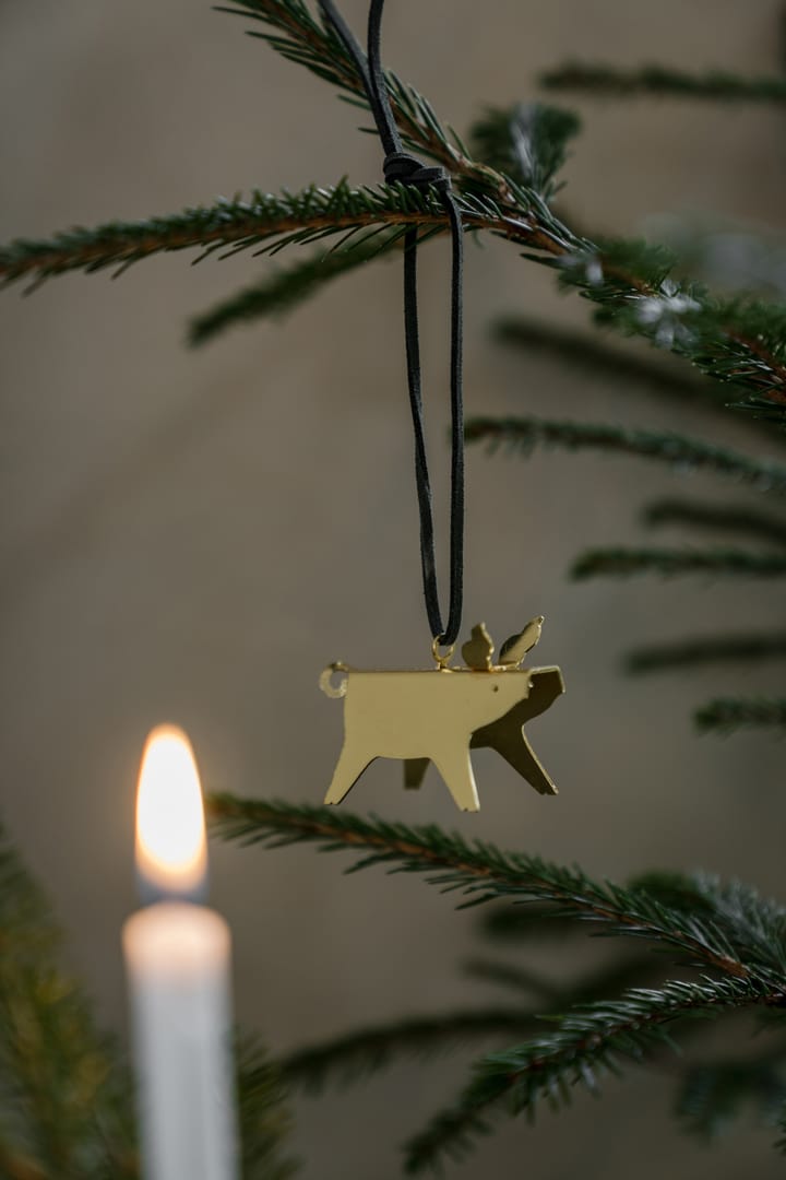 Ernst Christmas ornaments pig 两件套装 - 黄铜 5 cm - ERNST