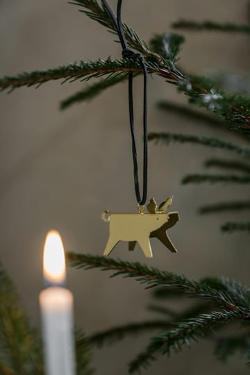 Ernst Christmas ornaments pig 两件套装 - 黄铜 7 cm - ERNST