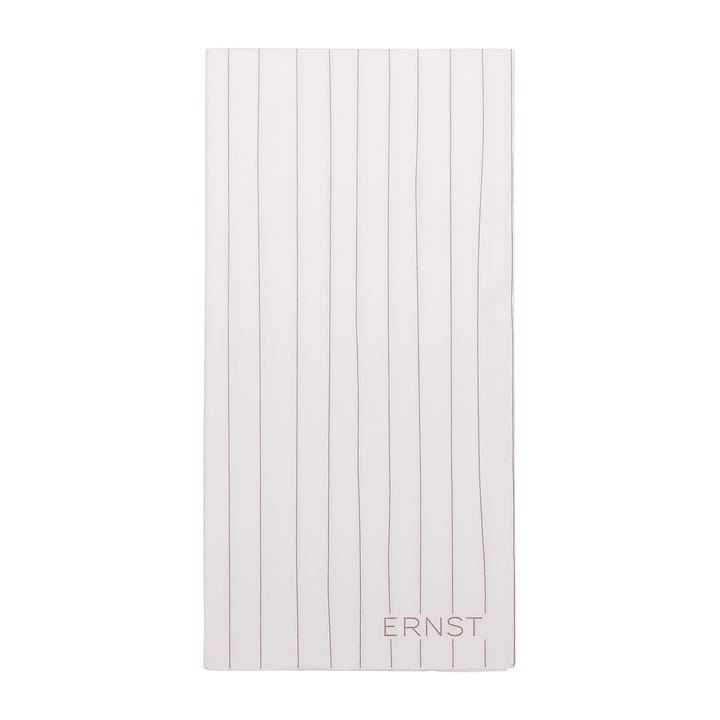 Ernst napkin striped 10x20 cm 20-pack - 白色-灰色 - ERNST