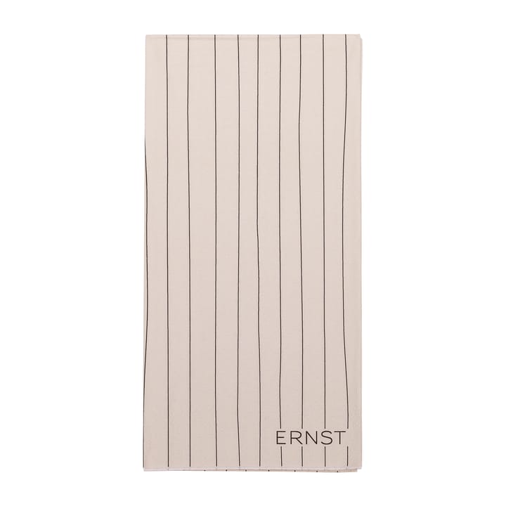 Ernst napkin striped 10x20 cm 20-pack - nature-黑色 - ERNST