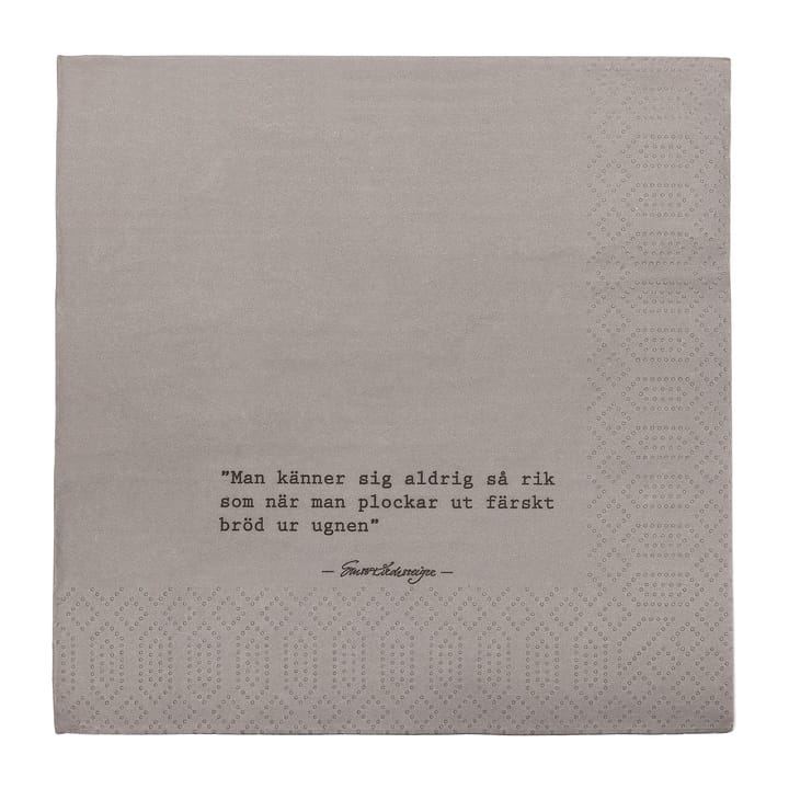 Ernst napkin with quote Bread 20-pack - Graw - ERNST