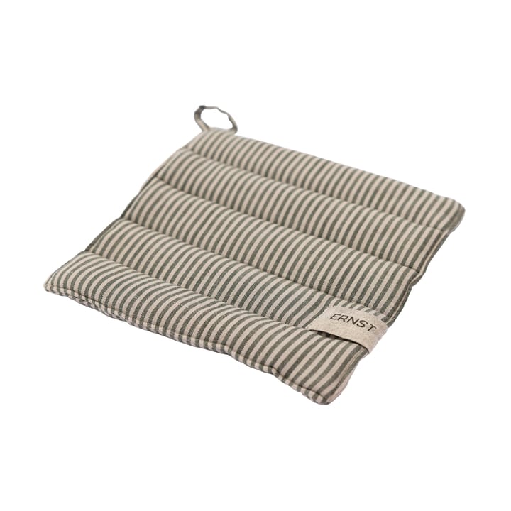 Ernst potholder striped 23x25 cm - 绿色-米色 - ERNST