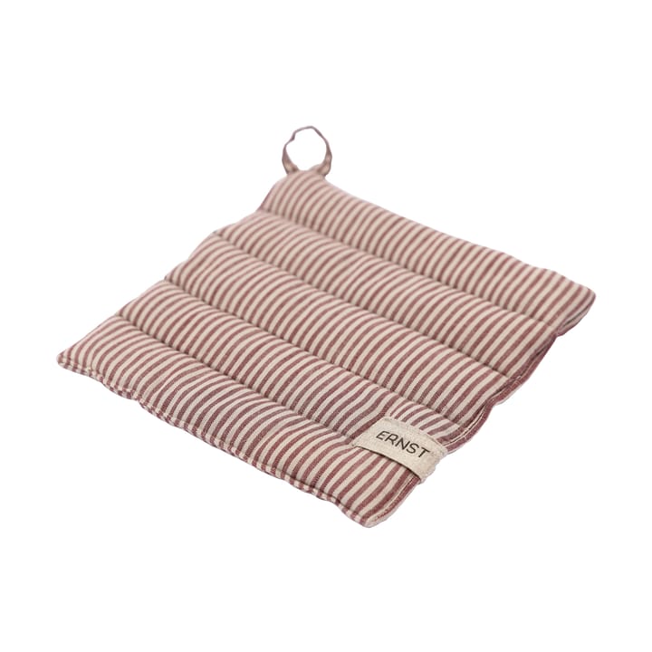 Ernst potholder striped 23x25 cm - 红色-米色 - ERNST