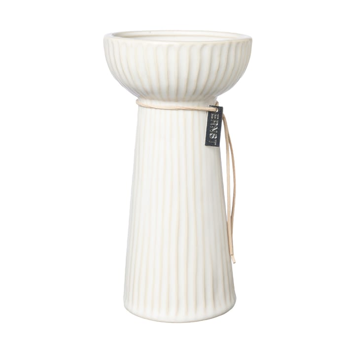 Ernst ribbed onion 花瓶 19 cm - 原色/自然色 白色 - ERNST