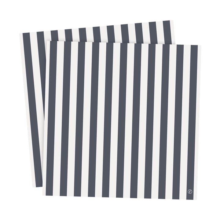 Ernst 餐巾纸 striped 33x33 cm 20-pack - 蓝色-白色 - ERNST