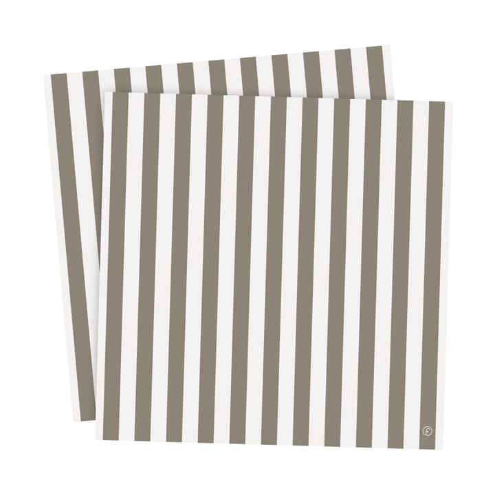 Ernst 餐巾纸 striped 33x33 cm 20-pack - Mole-白色 - ERNST