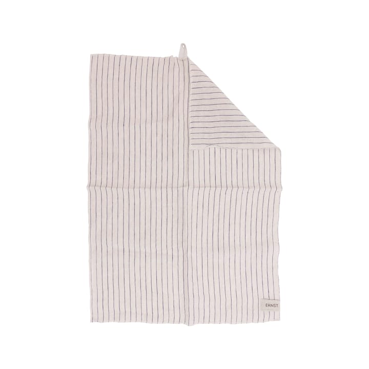 Ernst tea towel striped 50x70 cm - 蓝色-米色 - ERNST