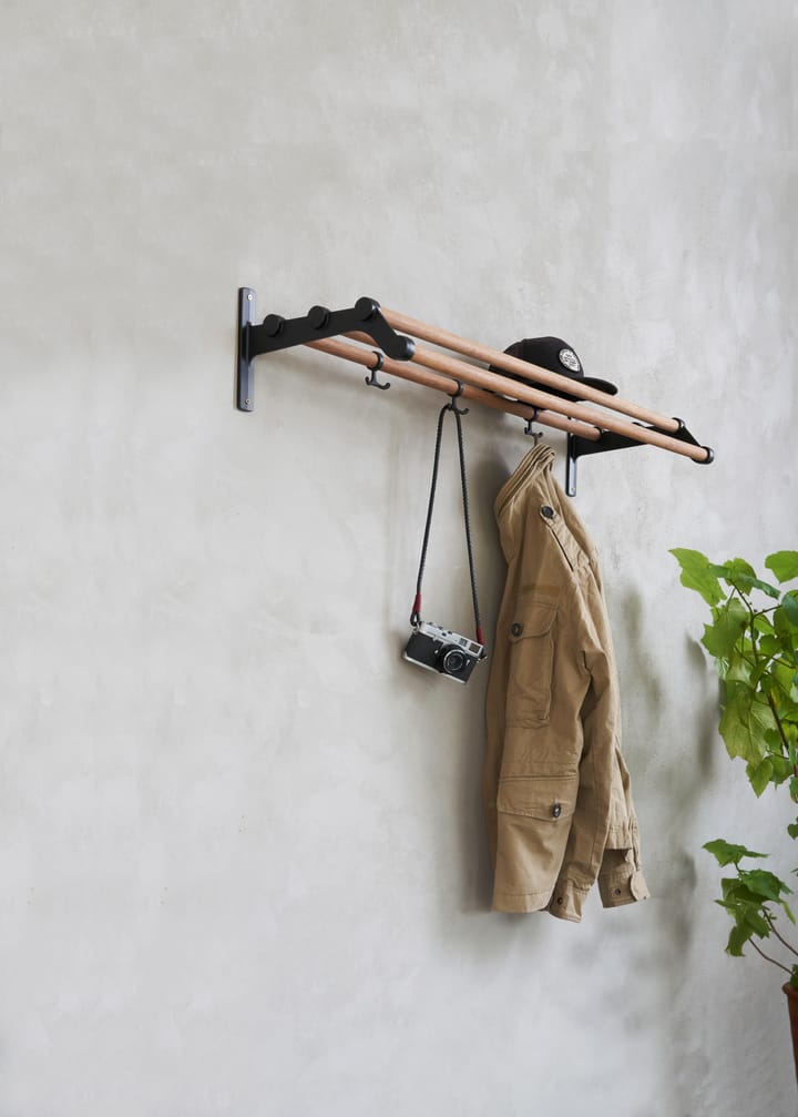 Nostalgi 291 hat shelf 100 cm - Bambu-黑色 - Essem Design