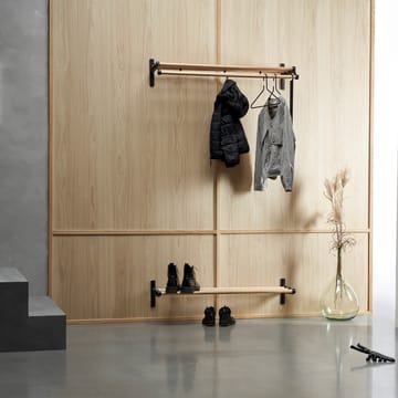 Nostalgi 291 hat shelf 100 cm - Oak -黑色 - Essem Design