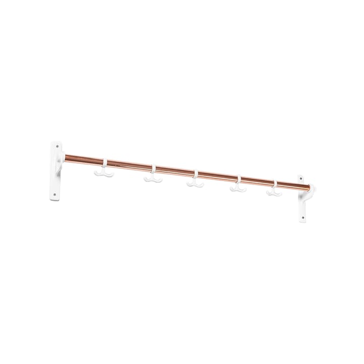 Nostalgi Hook rack - Copper, 白色 stand - Essem Design