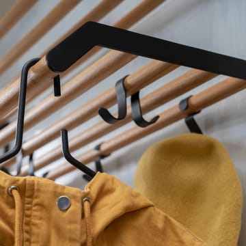 Tamburin hat rack 100 cm - oak-黑色 - Essem Design