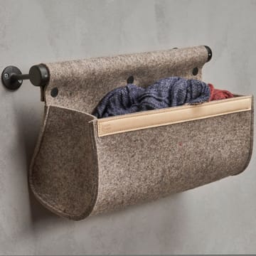 Ulrika wall storage - natural wool-黑色 - Essem Design