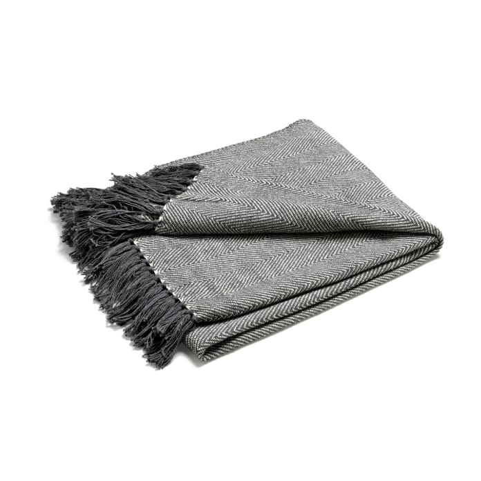 Fishbone 毯��子  - 灰色 - Etol Design