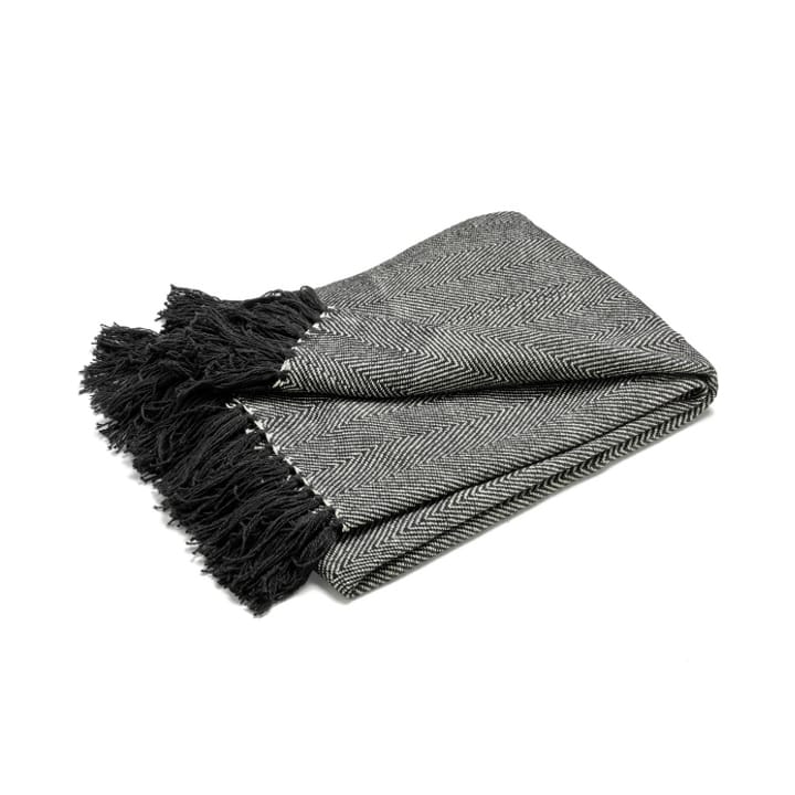 Fishbone 毯子  - 黑色 - Etol Design