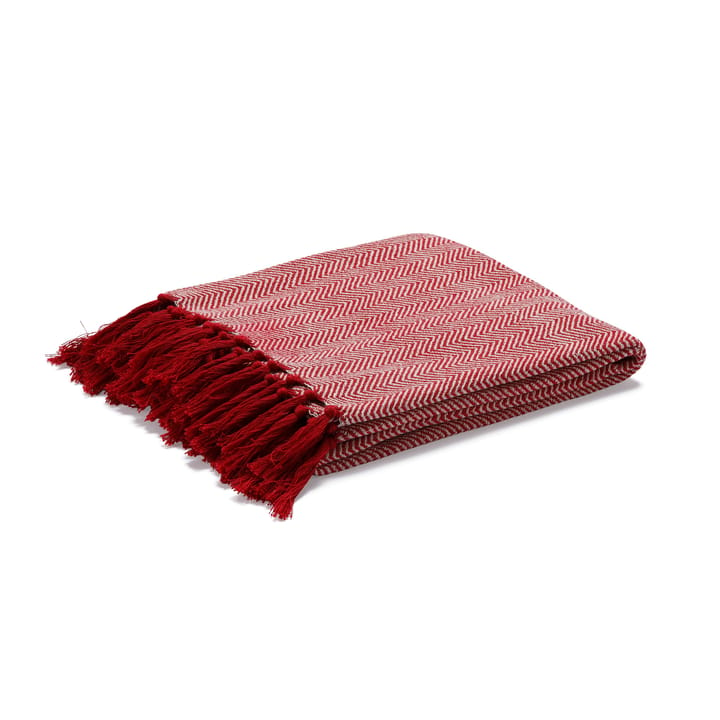 Fishbone 毯子  - 红色 - Etol Design
