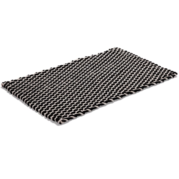Rope 地毯 black - 50x80 cm - Etol Design