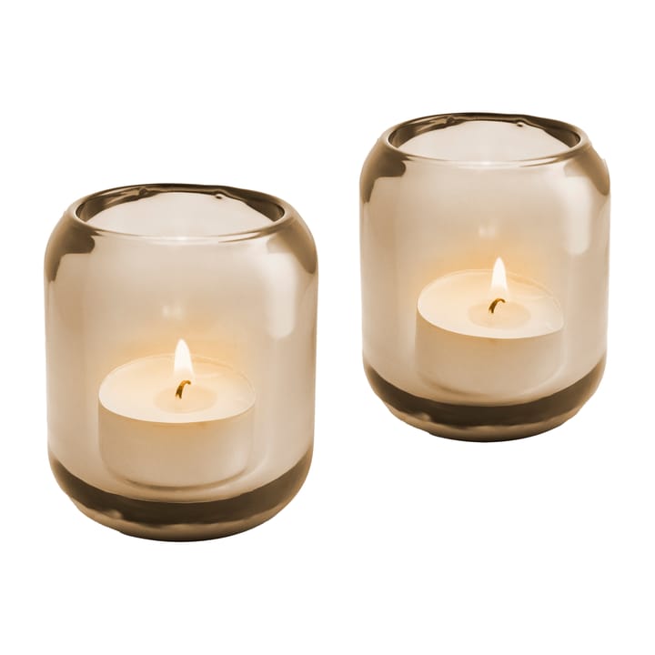 Acorn tealight holder 2 pack - Hazel 棕色 - Eva Solo