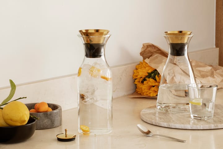 Eva Solo 玻璃 水瓶/玻璃水瓶 1 L - 黄铜-黑色 - Eva Solo