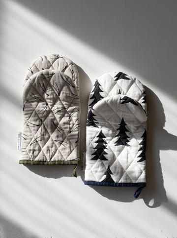 Gran quilted oven glove - 白色-黑色 - Fine Little Day