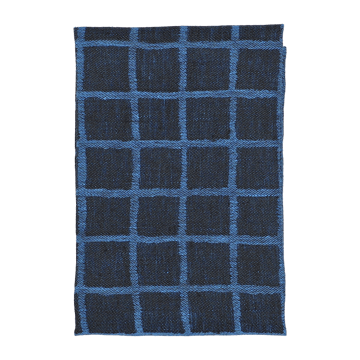 Rutig jacquard-woven 厨房巾 47x70 cm - Blue-black - Fine Little Day