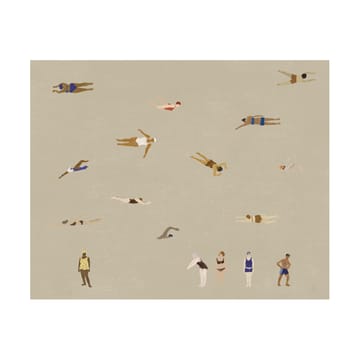 Swimmers 海报 - 米色, 40x50 cm - Fine Little Day