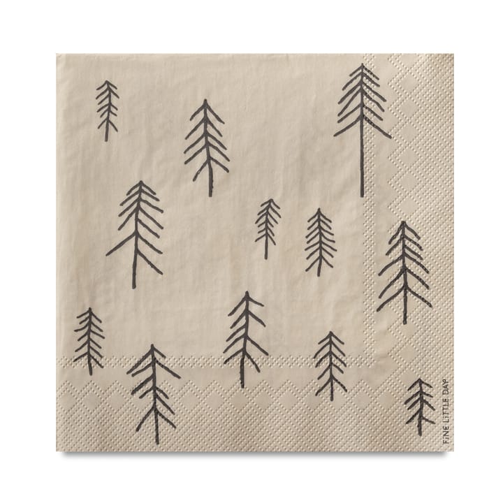 Tall napkin 2五件套装 - nature-棕色 - Fine Little Day