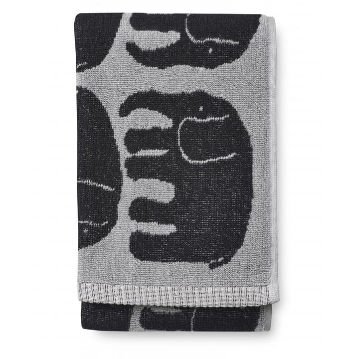 Elefantti hand 毛巾  50x70 cm - 黑色-灰色 - Finlayson