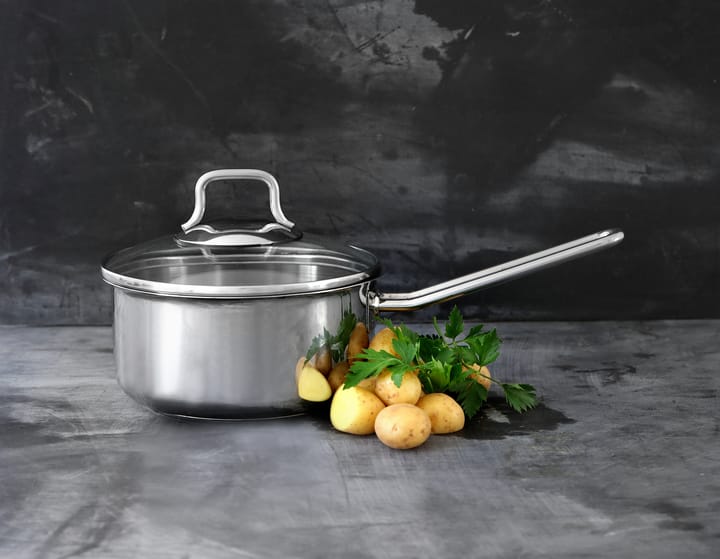 Fiskars pot & saucepan set with glass lid 3 pieces - 不锈钢 - Fiskars