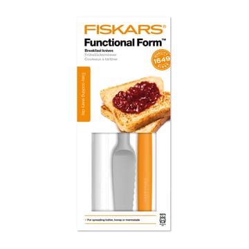 Functional Form butter knife 三件套装 - 灰色-橘色-白色 - Fiskars