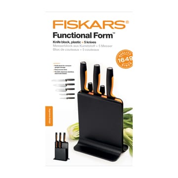 Functional Form plastic 刀座with 5 knives - 6 pieces - Fiskars