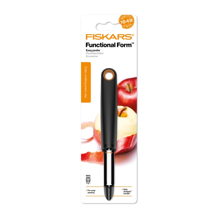 Functional Form potato peeler moveable single - 黑色 - Fiskars