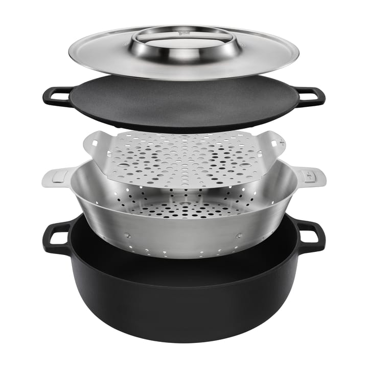 Norden Grill Chef casserole cast iron-stainless steel - Ø30 cm - Fiskars