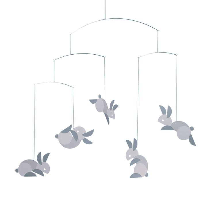 Circular bunnies 平衡挂件 mobile - multi - Flensted Mobiles