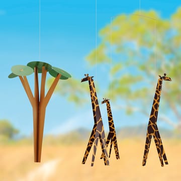 Giraffes on the Savannah 平衡挂件 mobile - multi - Flensted Mobiles