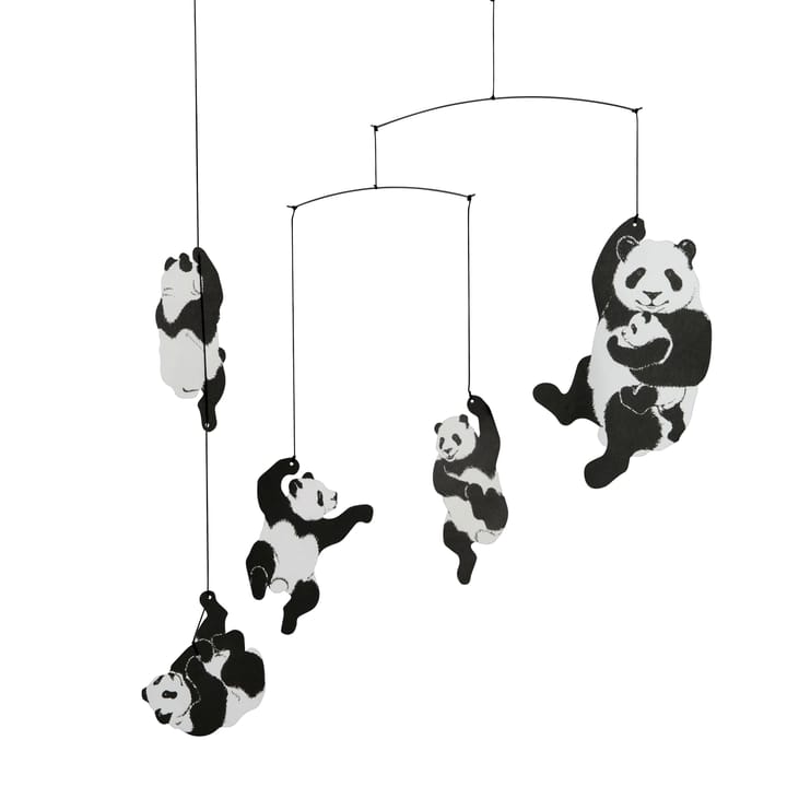 Panda 平衡挂件 mobile - 黑色-白色 - Flensted Mobiles