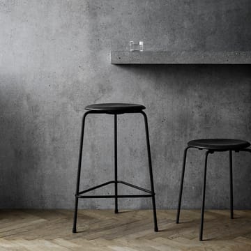 High Dot stool leather 凳子 - Cowboy 黑色 - Fritz Hansen