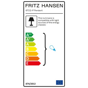 Kaiser Idell 6722-P 吊灯 - russet 红色 - Fritz Hansen